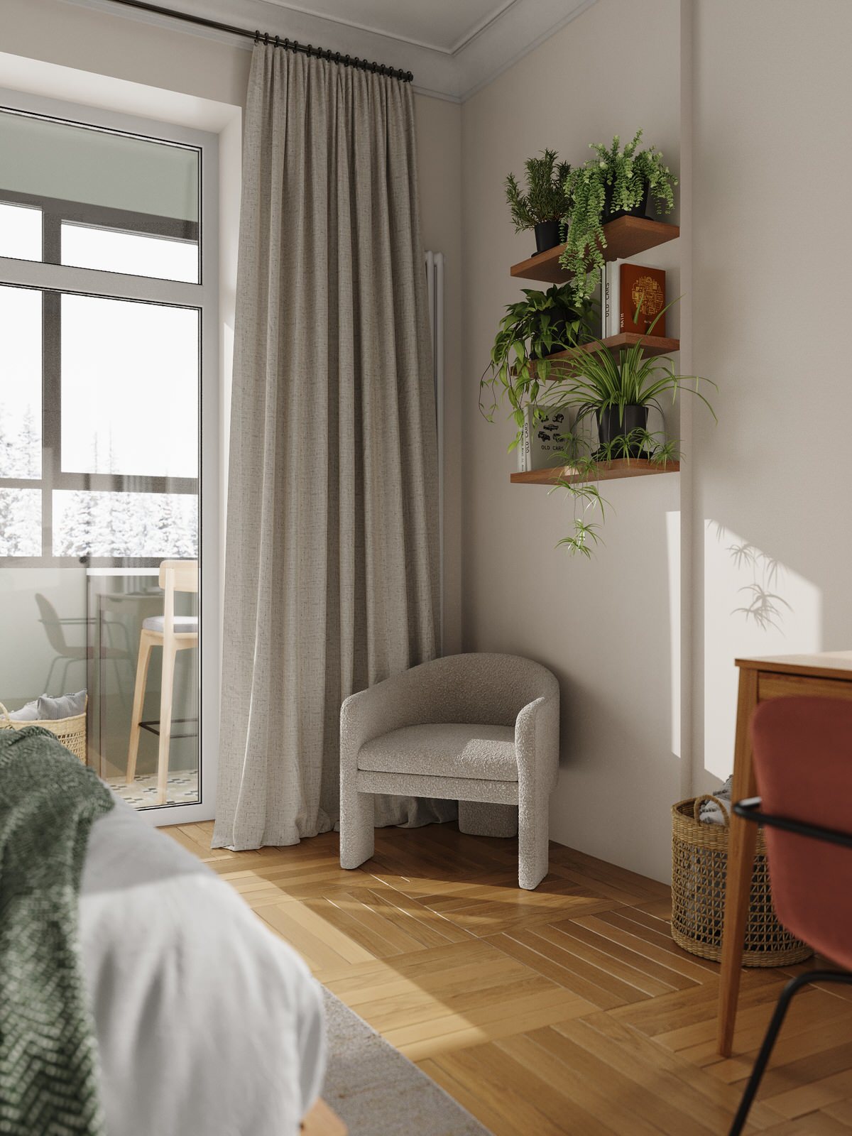 Интерьер квартиры 80 м2 в ЖК Вестердам на западе Москвы