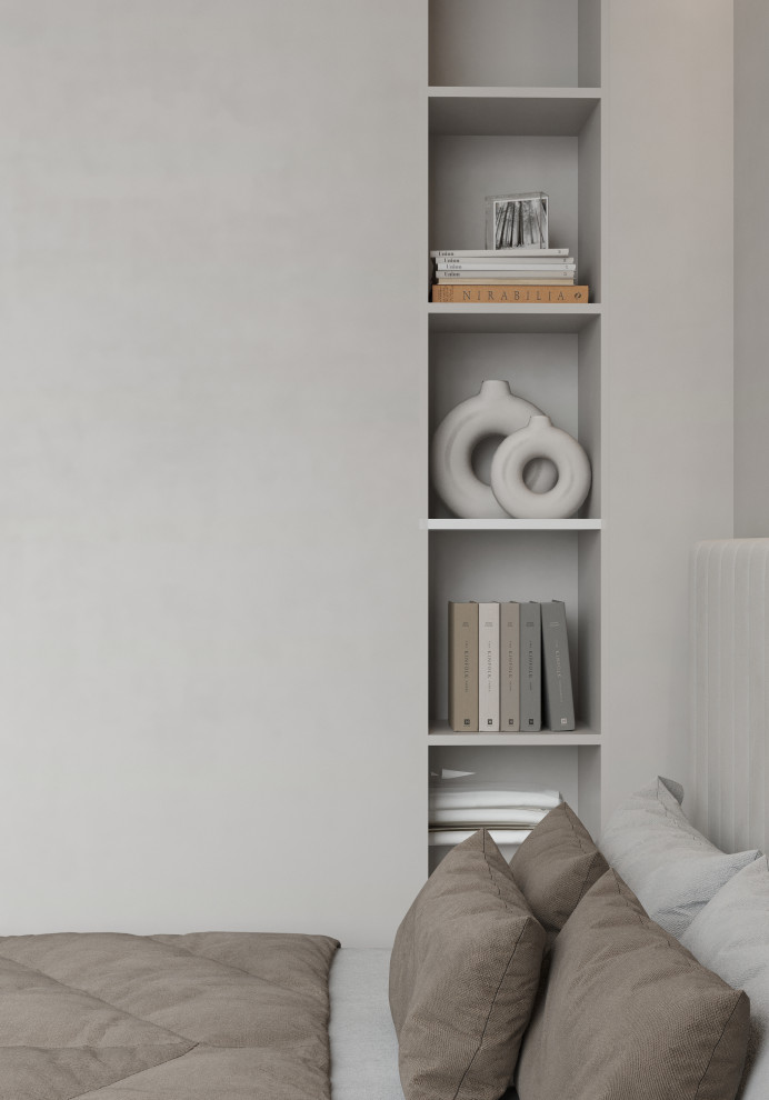 Современный интерьер квартиры 54 м² для молодой пары