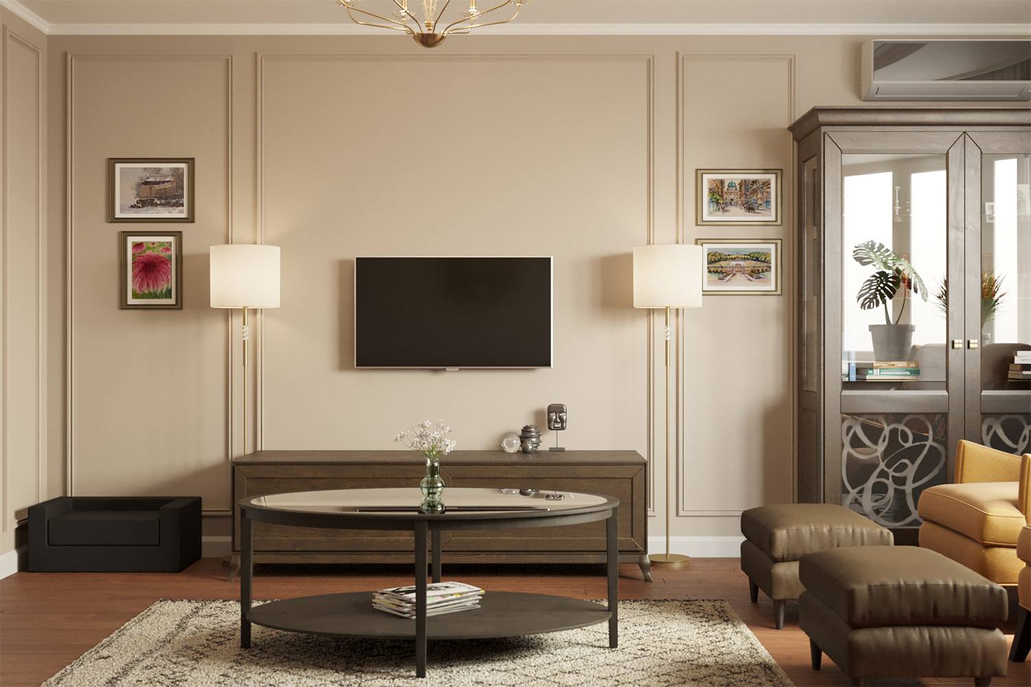 Жилая квартира, 3 комнаты, 75 кв.м.