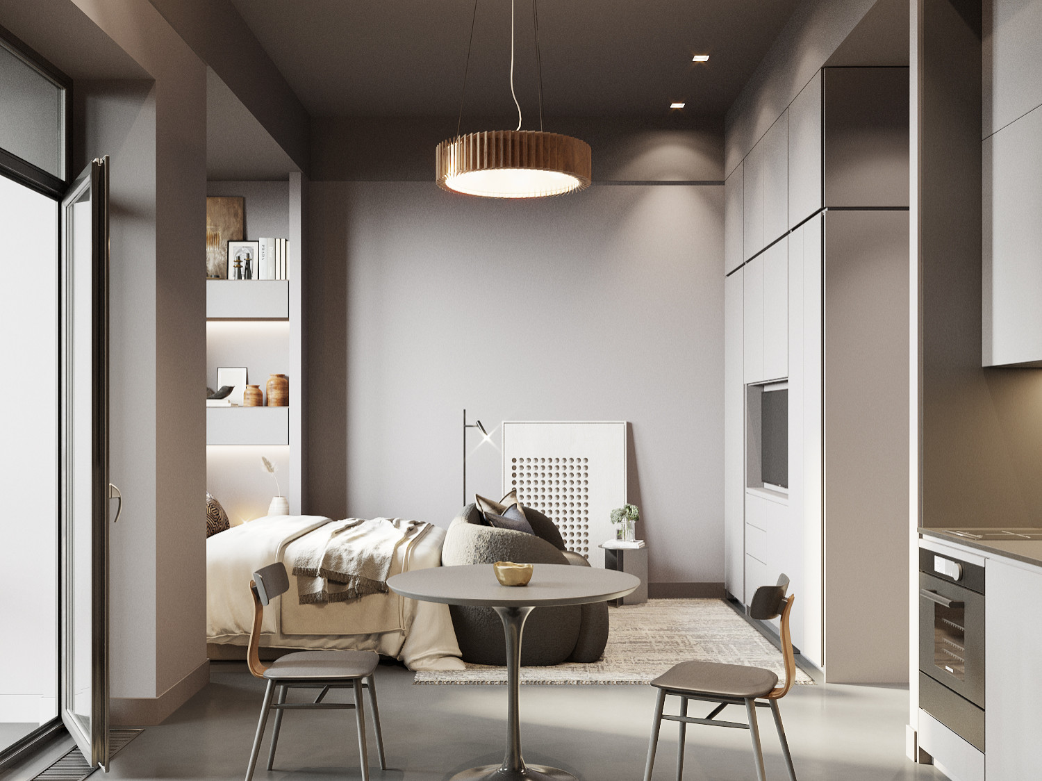 Стильная квартира-студия для сдачи в аренду. ЖК "SYDNEY CITY"