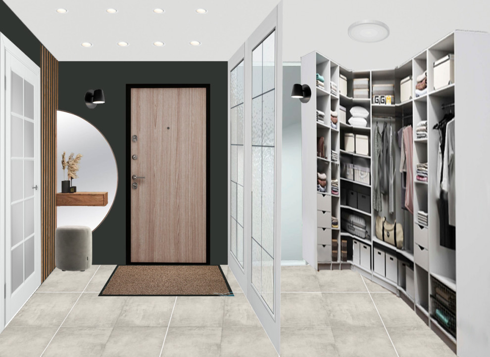 Проект квартиры 46,59 кв.м. (планировка, коллажи, 3D-визуализации)