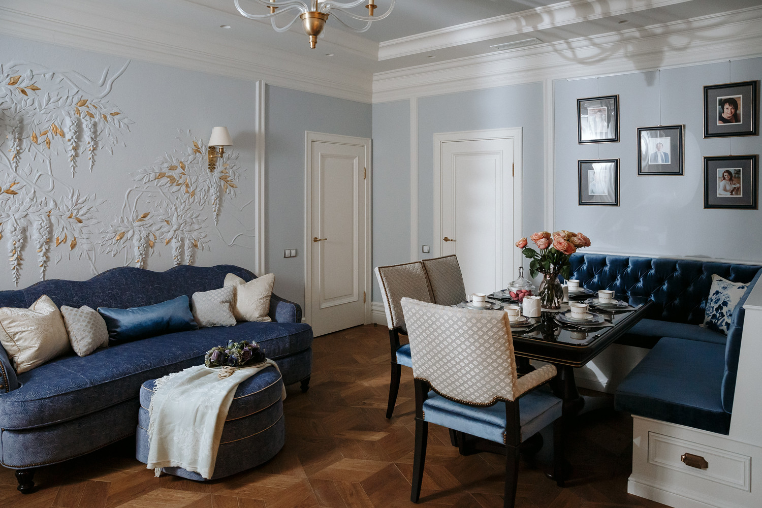 Американская классика на Крестовском острове.ЖК Привилегия 107м2