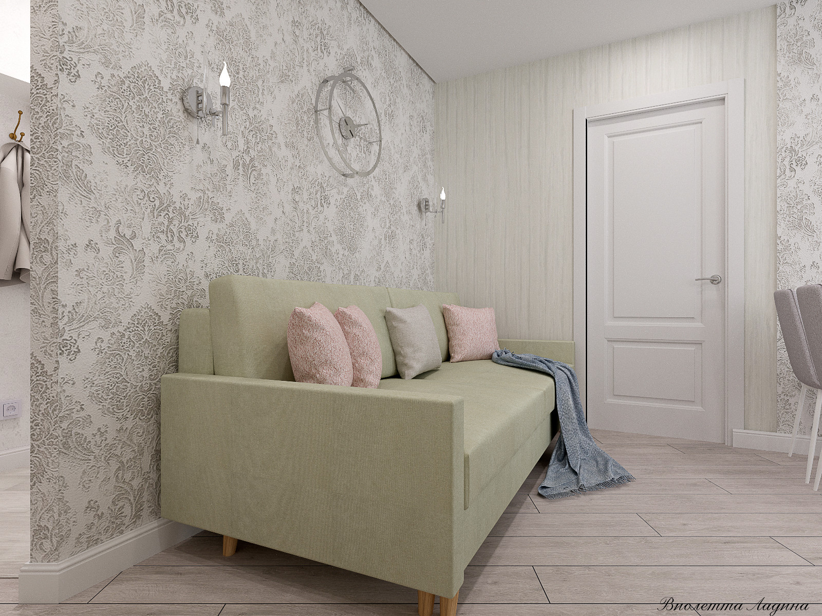 Светлая однокомнатная квартира.