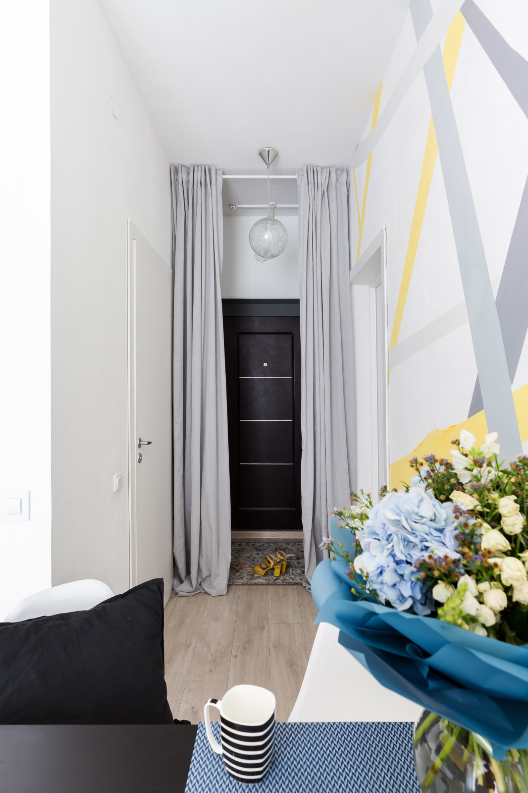 Однокомнатная квартира про проекту Александры Сафроновой