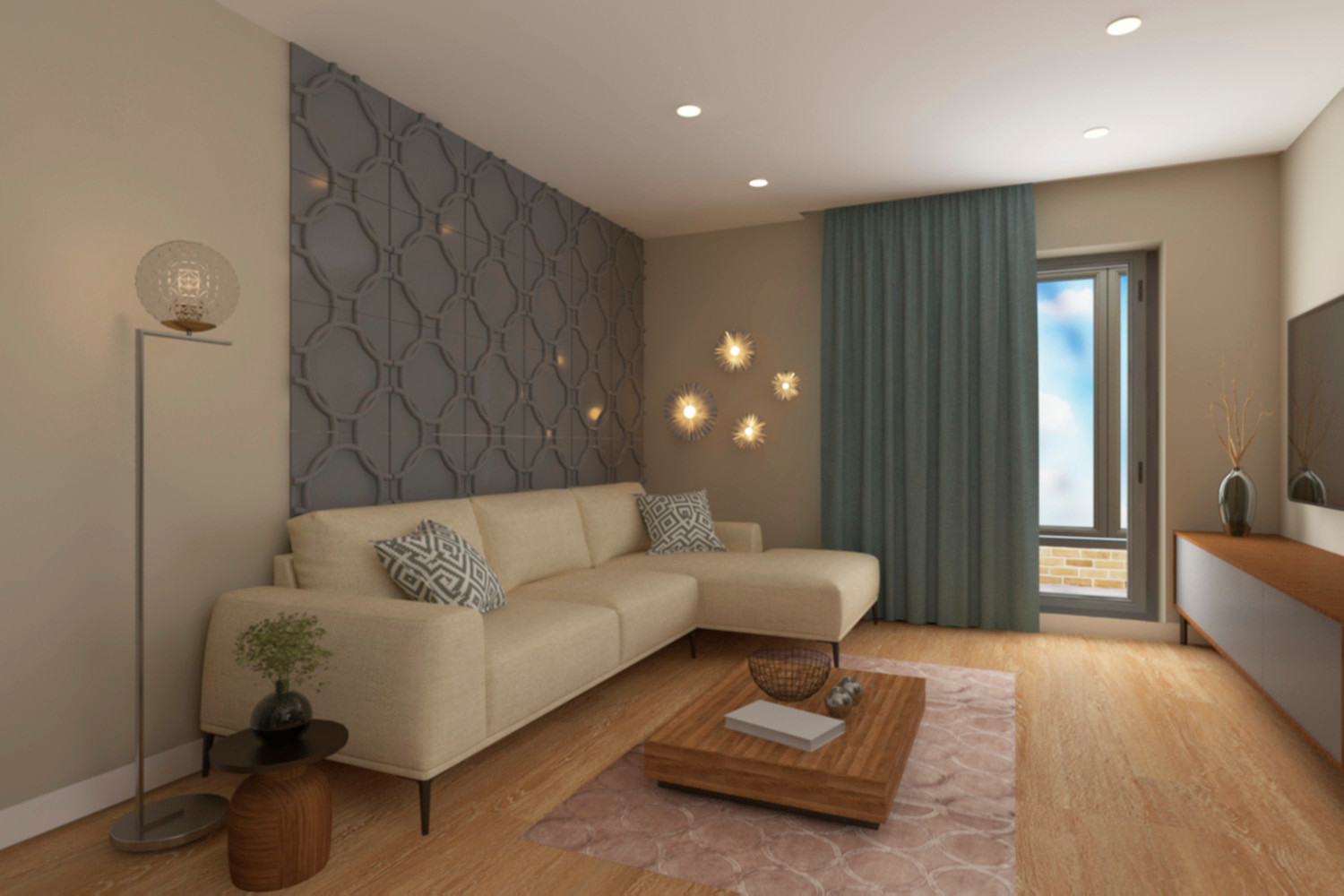 Однокомнатная квартира 40кв.м для молодой девушки