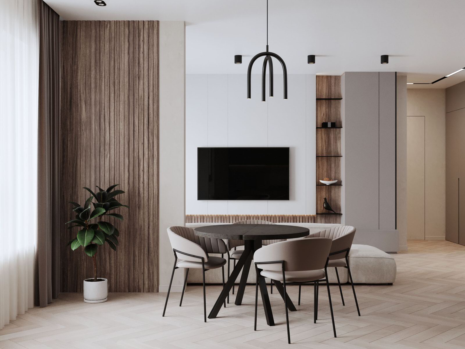 Жк "Салют" Кухня-гостиная