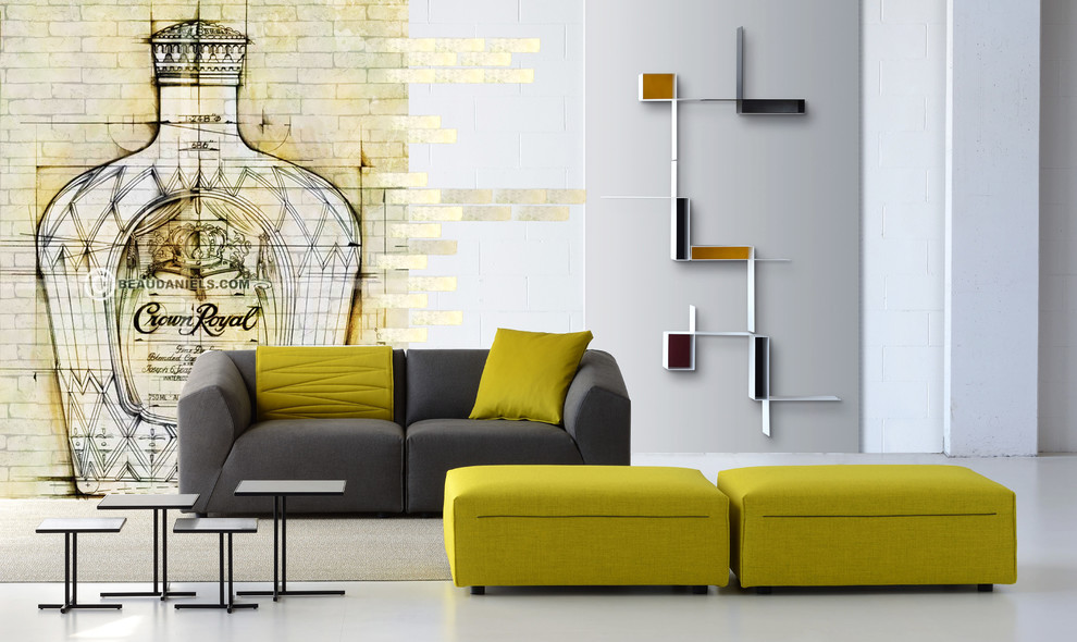 Гипсовый кирпич с принтом