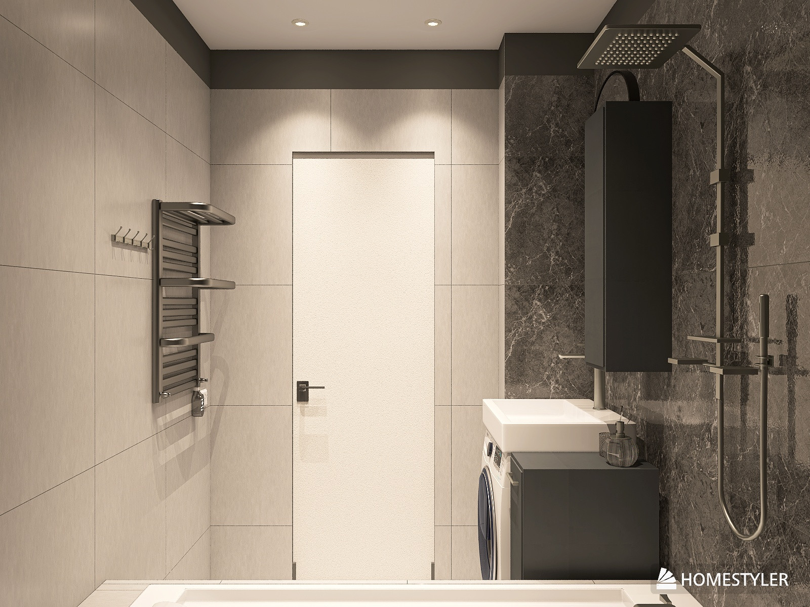 Проект 2-комнатной квартиры для молодого человека