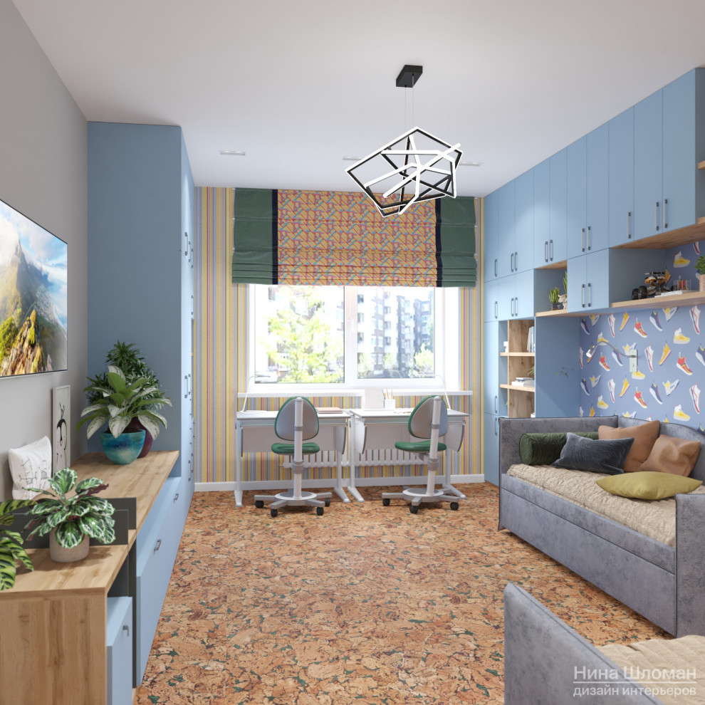 Обложка проекта: Яркая детская для двух мальчиков