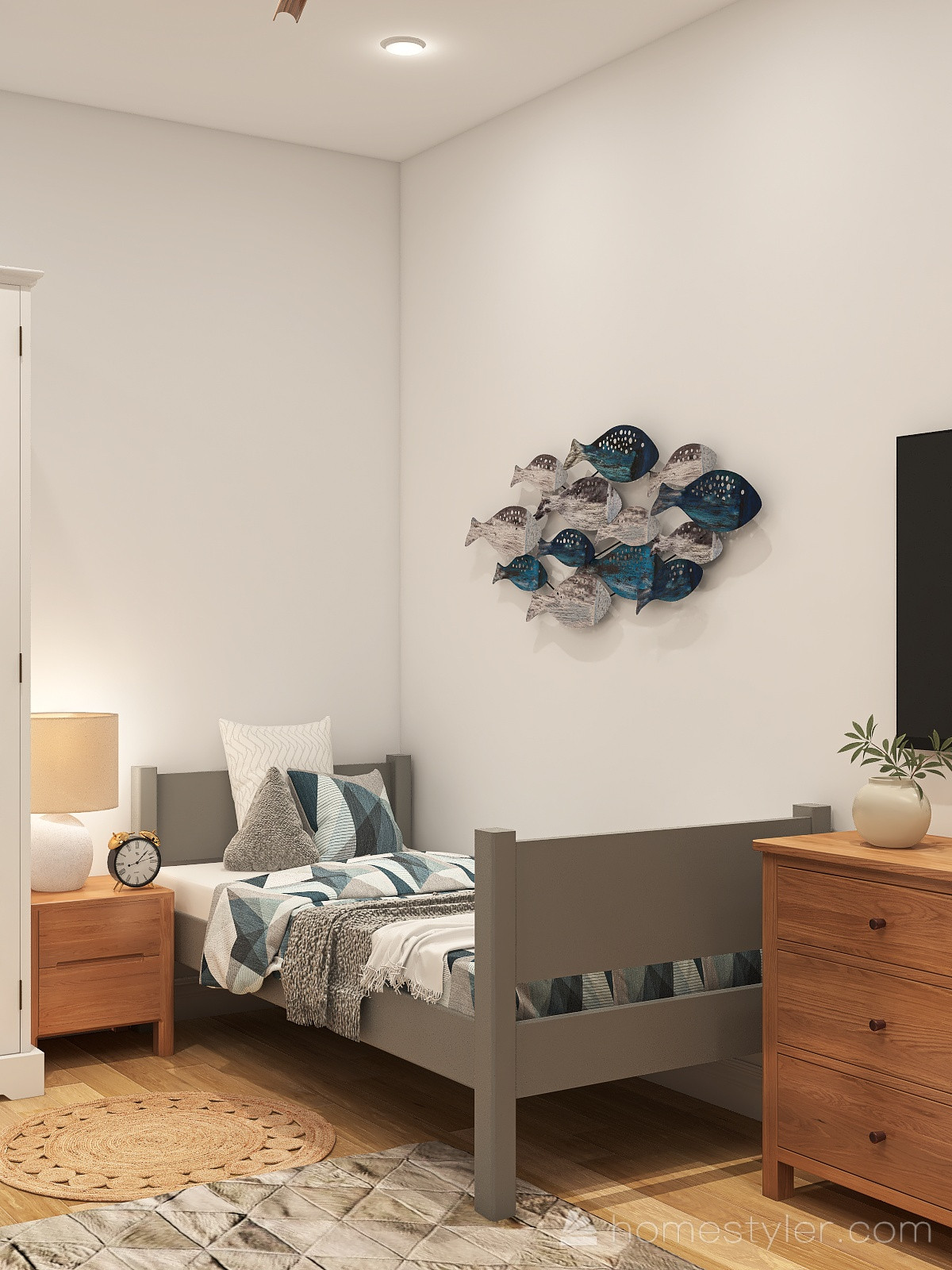 Обложка проекта: Детская комната для мальчика в средиземноморском стиле