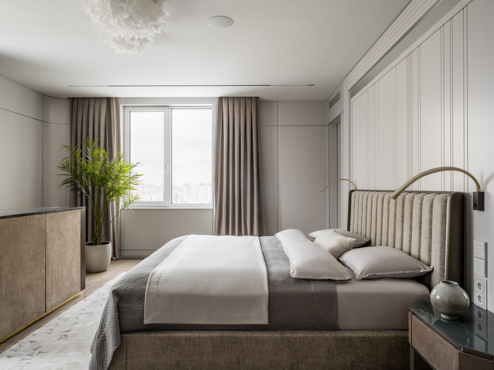 Семейная квартира в акварельных оттенках света и тени