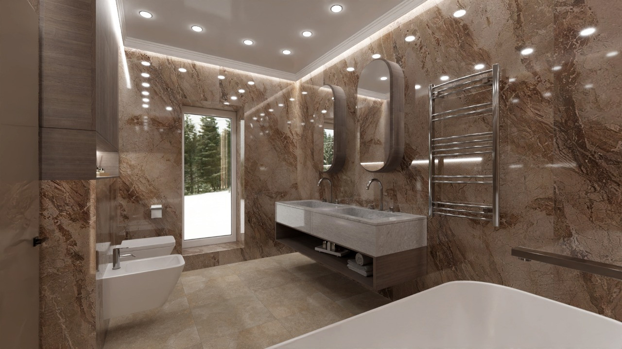 Санузел спальня 2-ой этаж