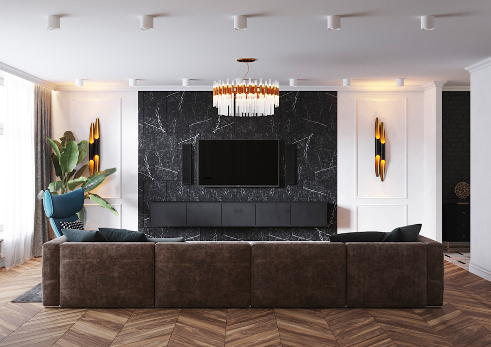 Обложка проекта: Проект квартиры "Современная графика"