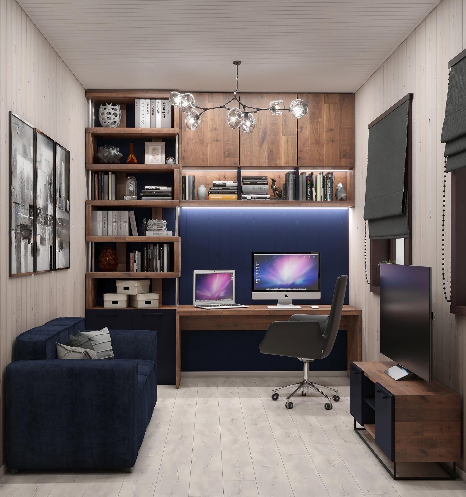 Рабочий кабинет в частном доме в с. Патроны