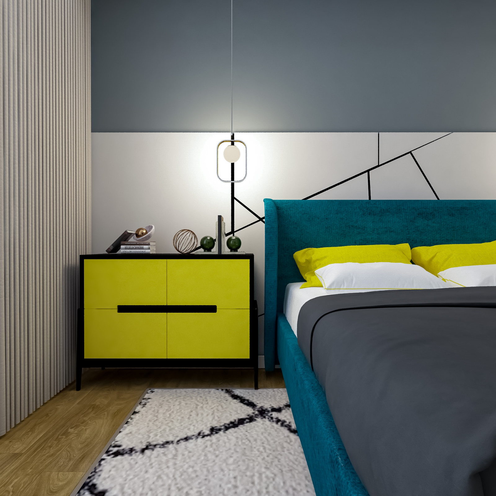 Обложка проекта: 2020. 05. 02. Проект дизайна интерьера квартиры (спальня  2)