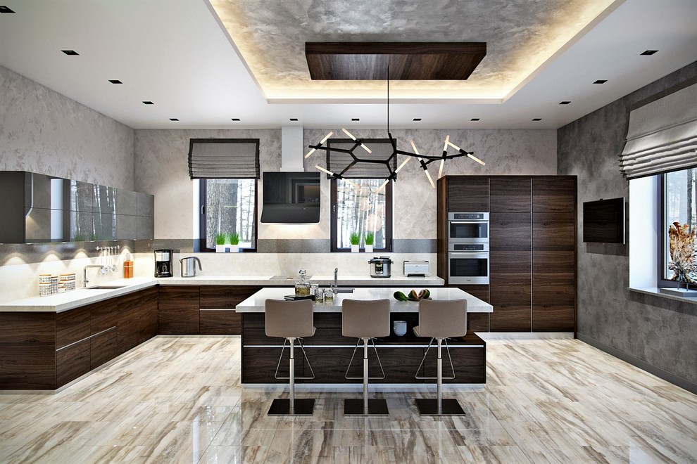 Обложка проекта: Дизайн интерьера кухни коттеджа в Санкт-Петербурге