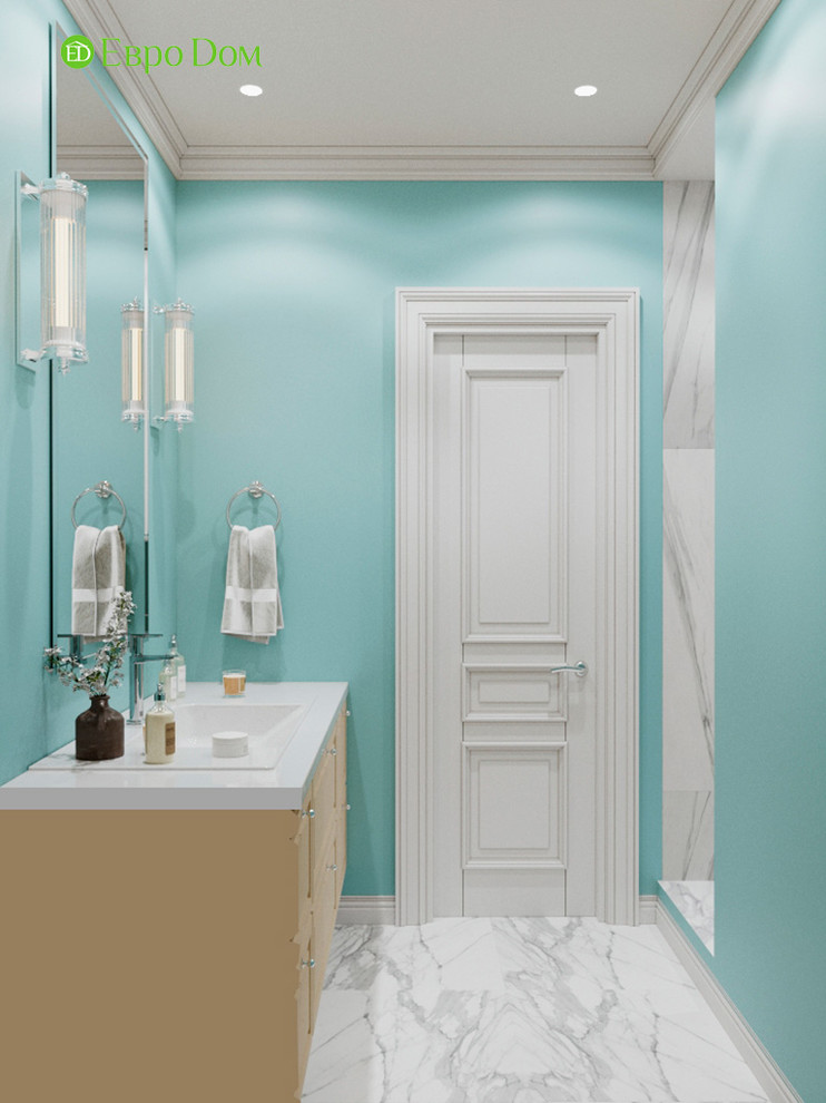 Дизайн четырехкомнатной квартиры 110 кв. м в стиле неоклассика. Фото проекта