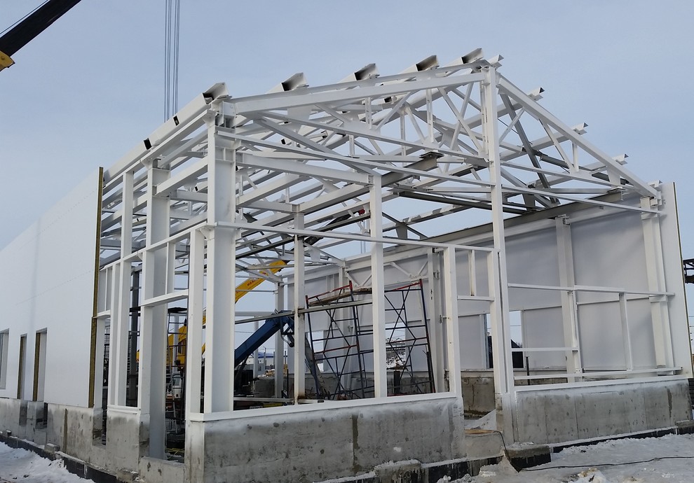 Строительство комплекса производственных зданий на территории завода