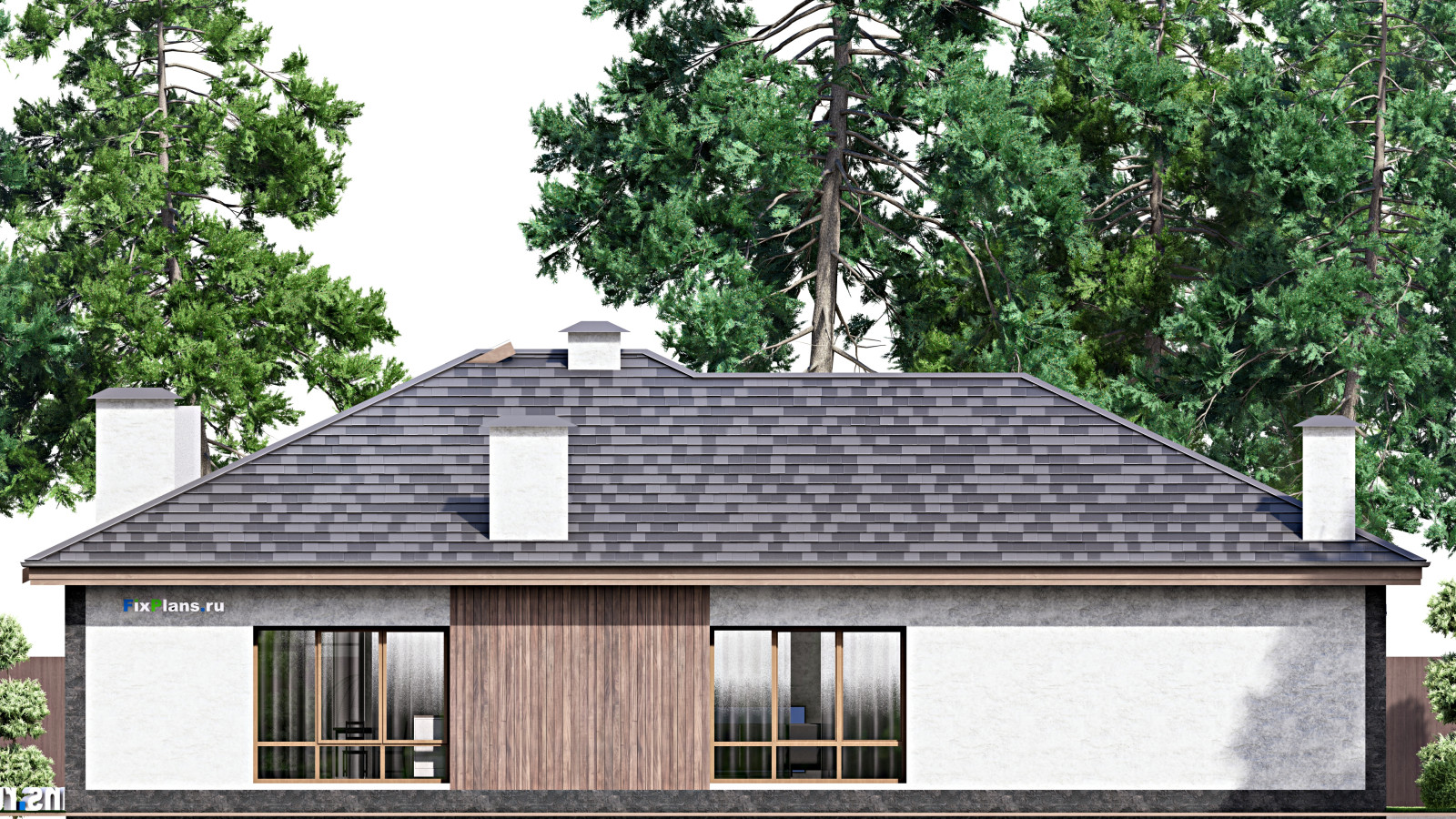 Проект одноэтажного дома 20х26м S302м2 F-13742