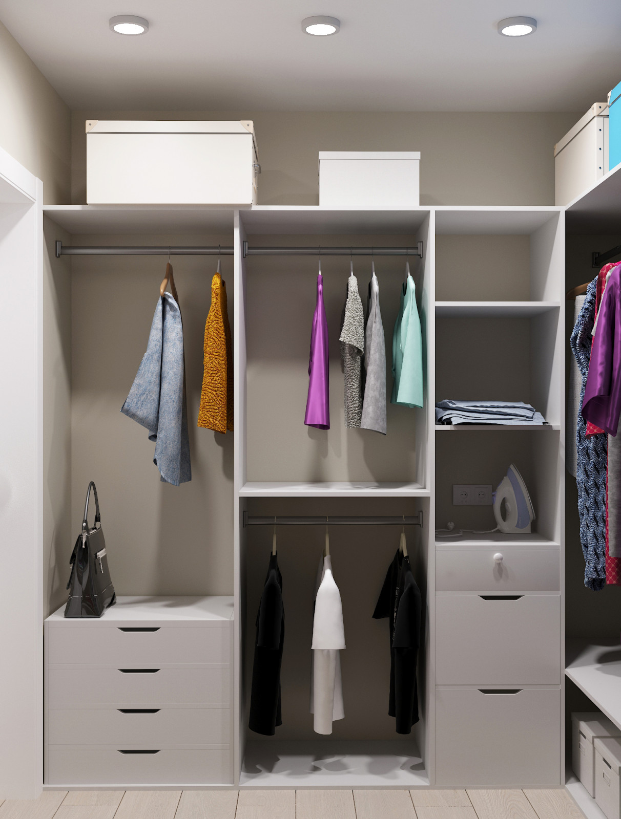 Частный дом «серые оттенки минимализма с современной классикой»