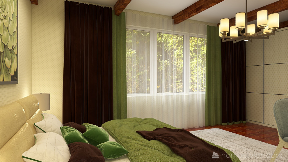 Спальня для супругов, загородный коттедж Самарская область, г. Кинель