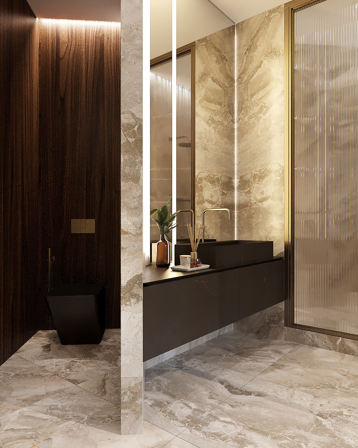 Интерьер квартиры ЖК "Ладья" в г. Самара 163м2