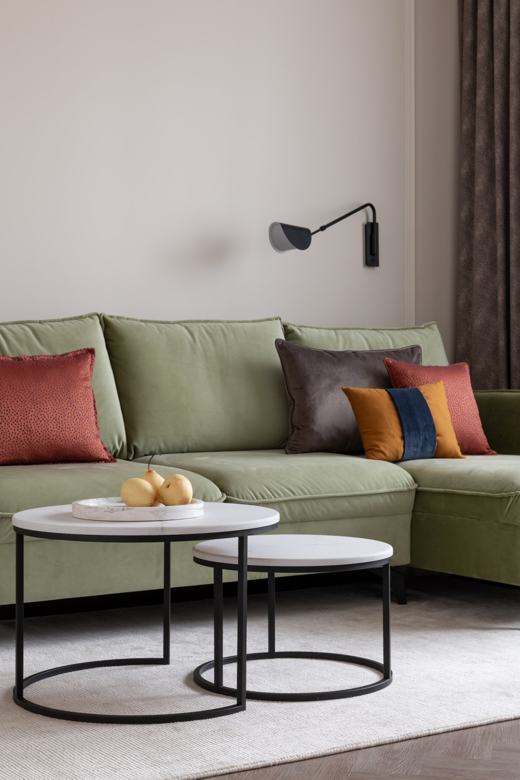 Реализованный проект квартиры "Фисташка"