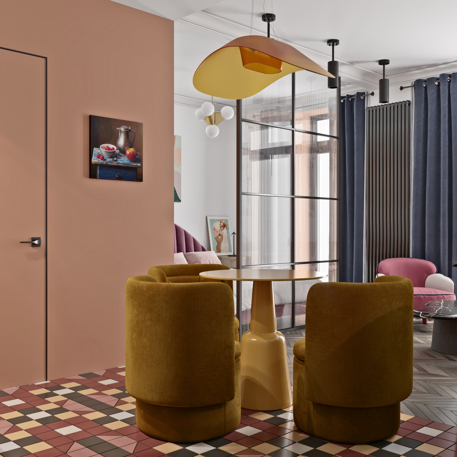 ДИЗАЙН-ПРОЕКТ МАЛЕНЬКОЙ КВАРТИРЫ В СТИЛЕ КИТЧ