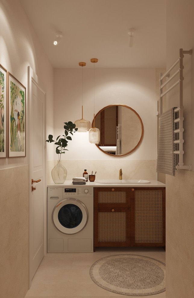 Обложка проекта: Совмещенный сан. узел в городской квартире