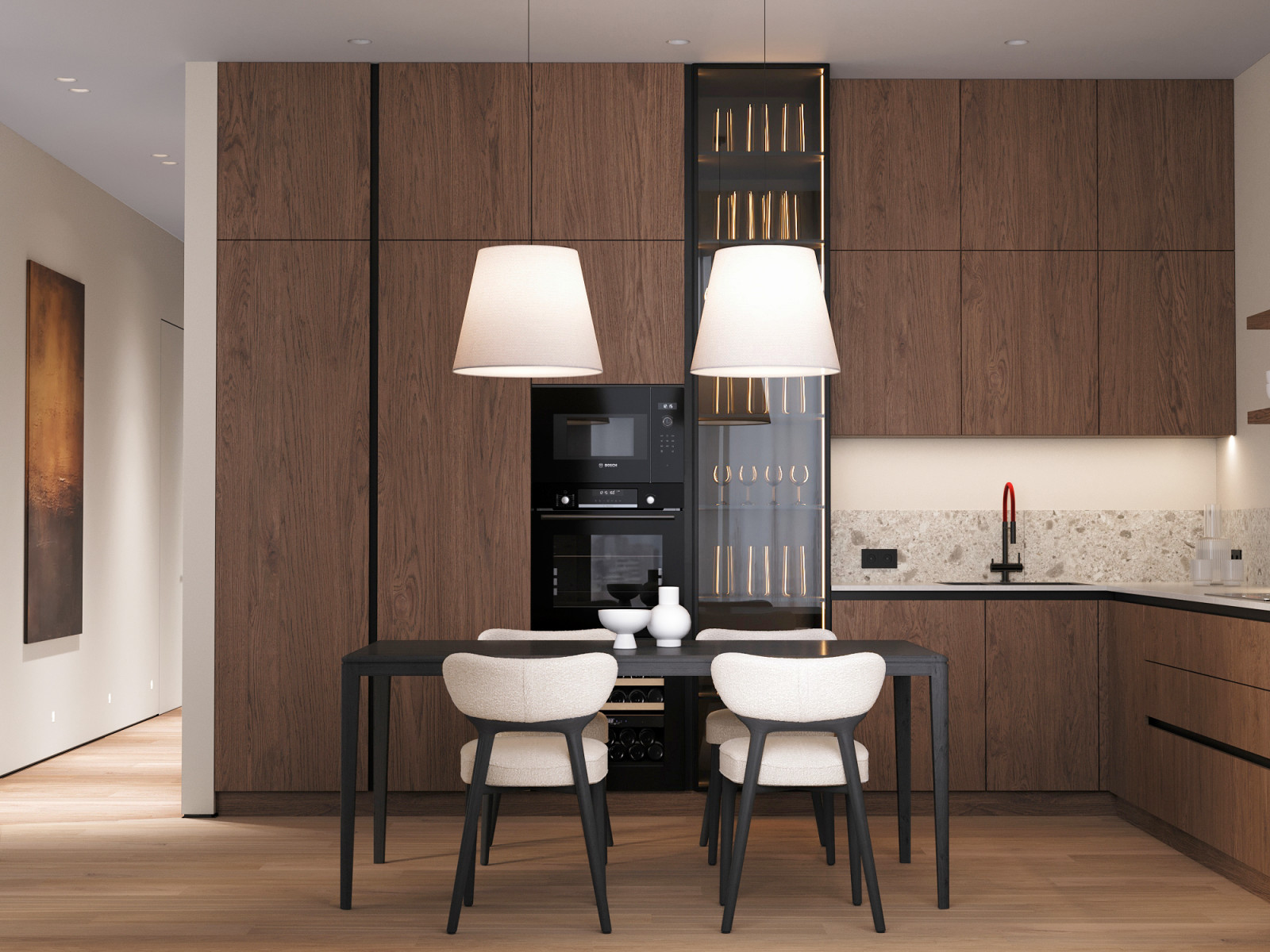 Обложка проекта: ЖК «Grand View» - квартира площадью 111,8 м2 в стиле уютный минимализм