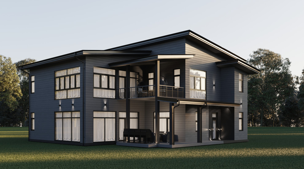 Обложка проекта: Загородный дом в скандинавском стиле