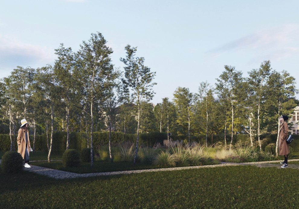 Проект архитектуры дома и сада в п. Нелжа  Врн. обл.