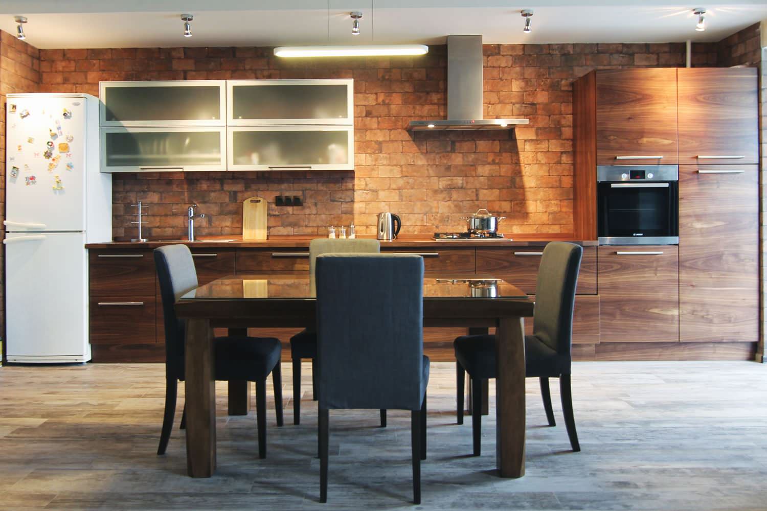 Кухня из американского ореха American walnut kitchen