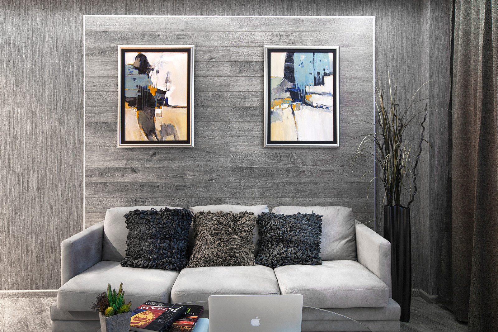 Реализованный интерьер квартиры в современном стиле - "Утренний туман"