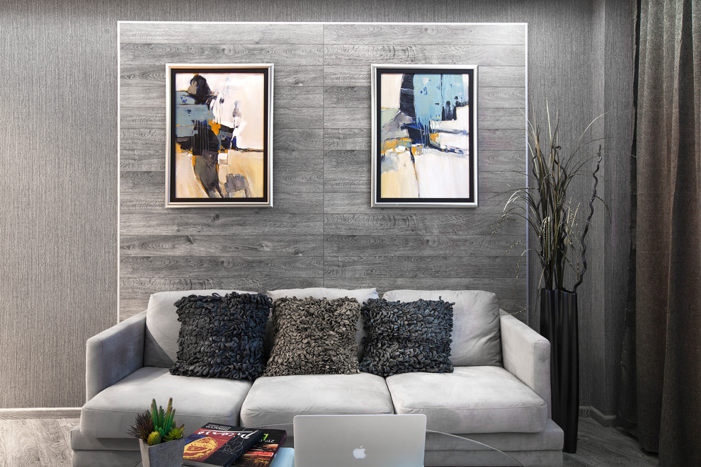 Реализованный интерьер квартиры в современном стиле - "Утренний туман"