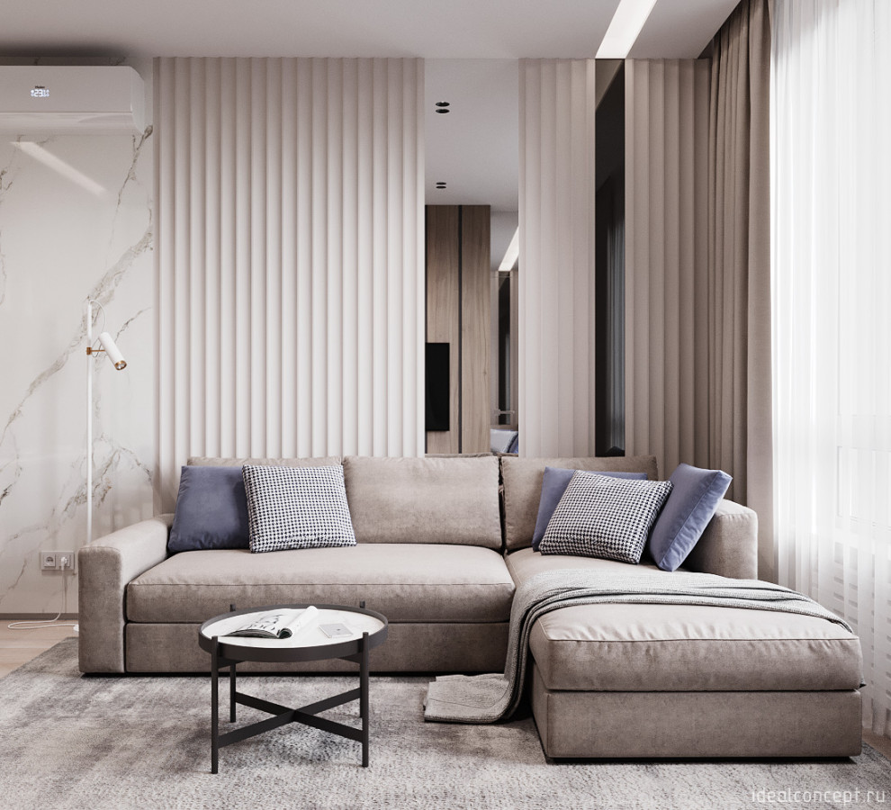 Минимализм в кофейных тонах.