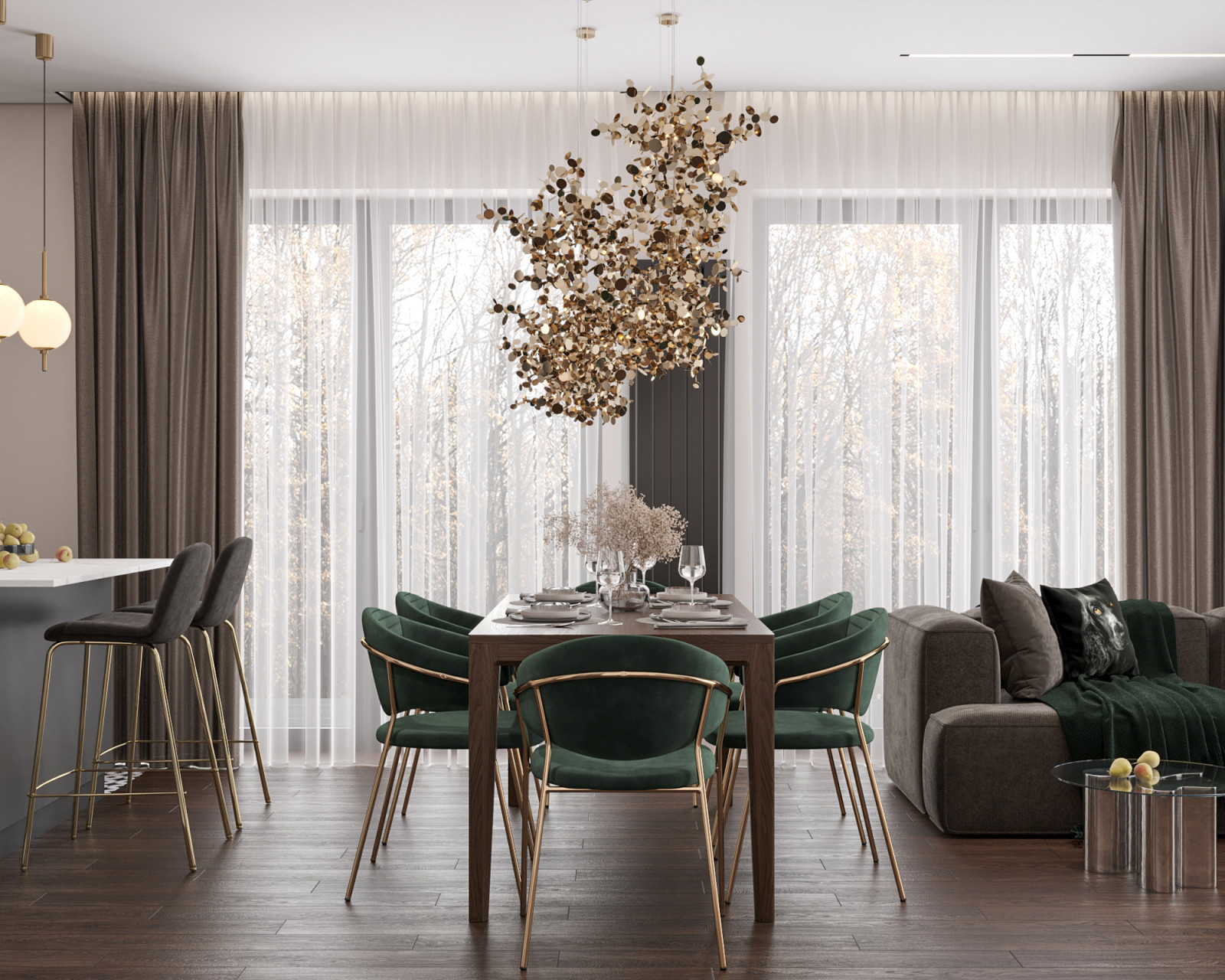 Дизайн проект загородного дома 110 кв.м.