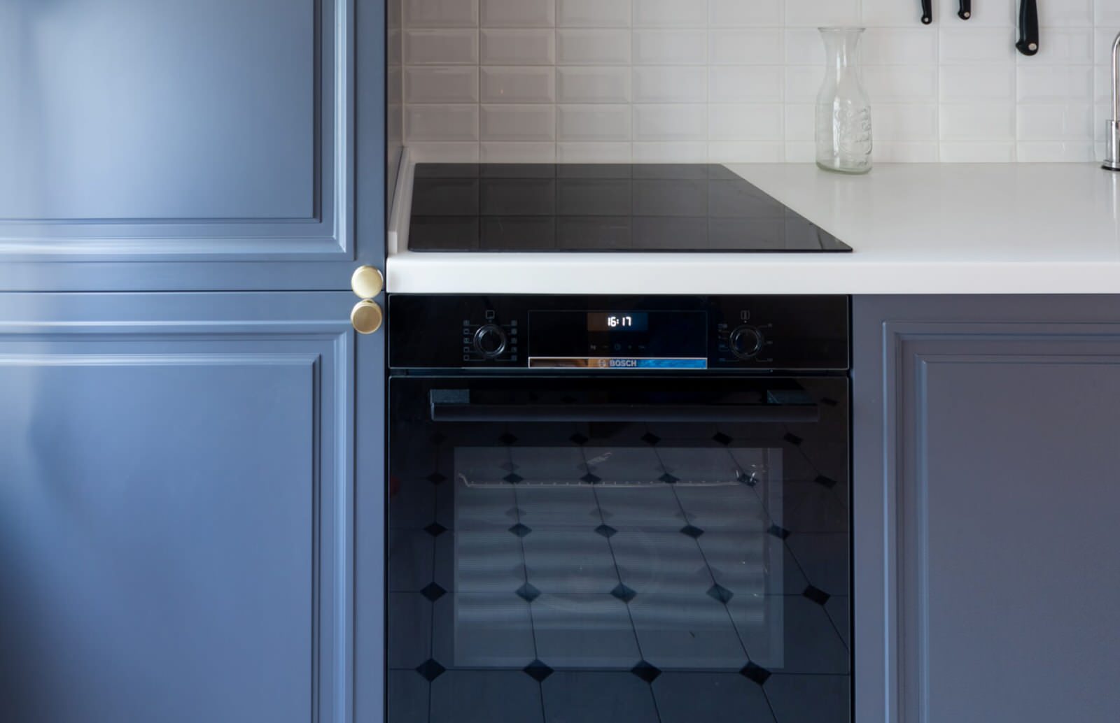 Кухонный гарнитур Италия в синем цвете