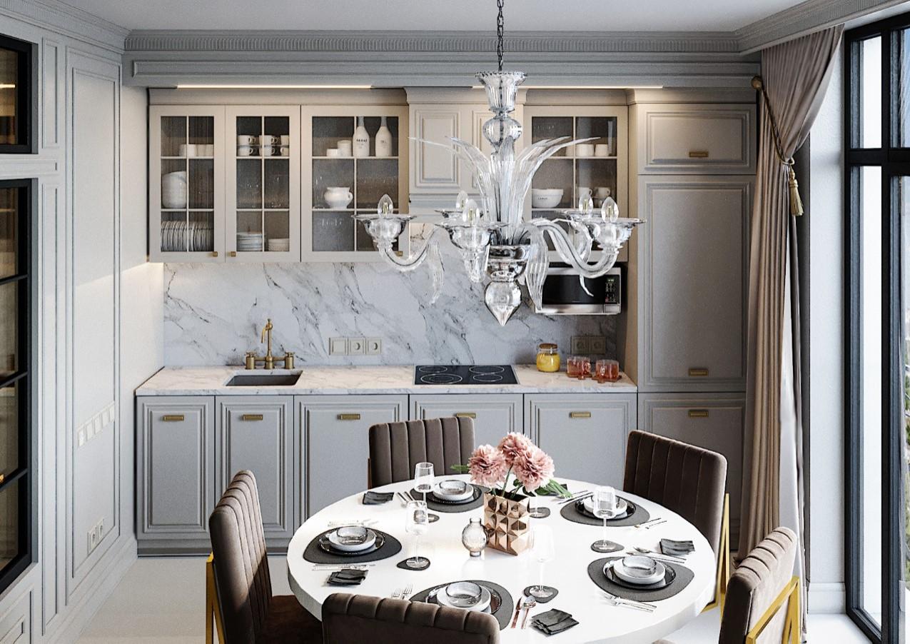 3d визуализация 2х комнатной квартиры