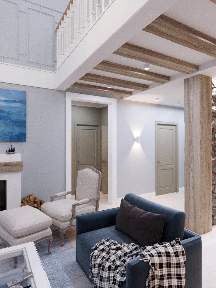 Дизайн проект каркасного дома в коттеджном поселке "Чайка", Московская область