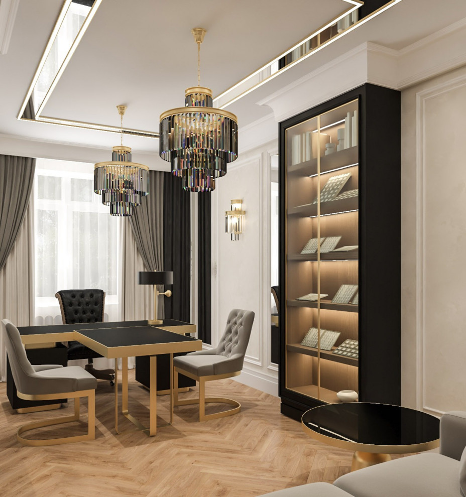 Интерьер кабинета - Ювелирного бутика . Таунхаус в КП " Образцово "