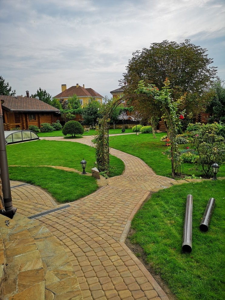 Укладка брусчатки пос. Новоглагольево