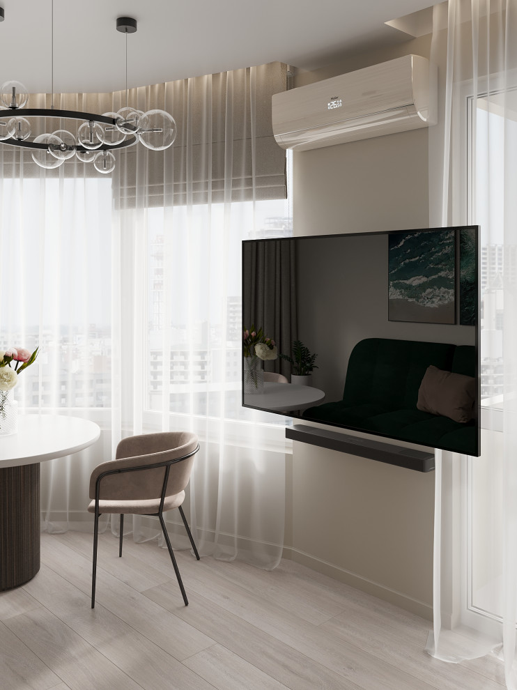 Совмещенная кухня-гостиная