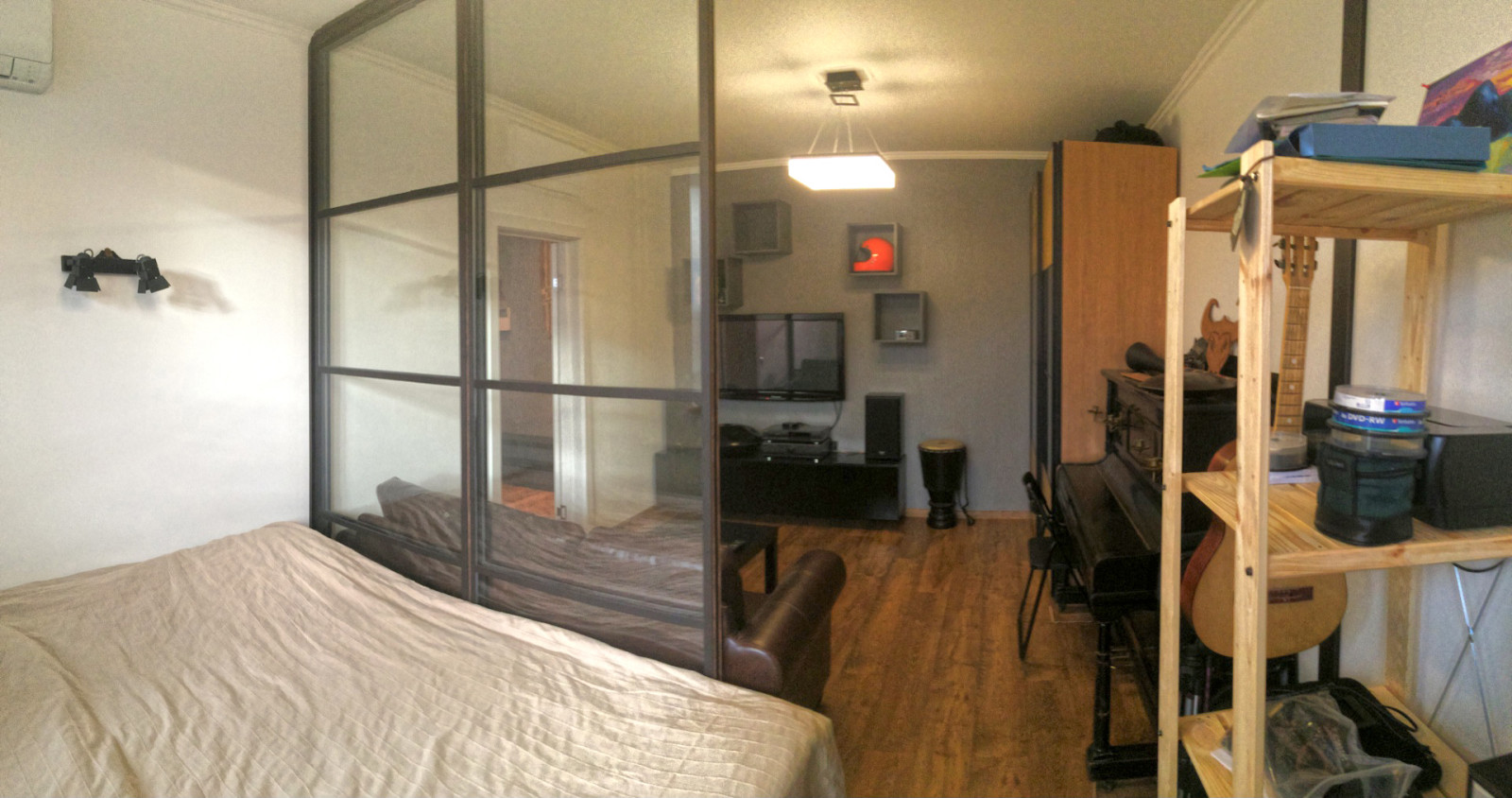 Зонирование однокомнатной квартиры