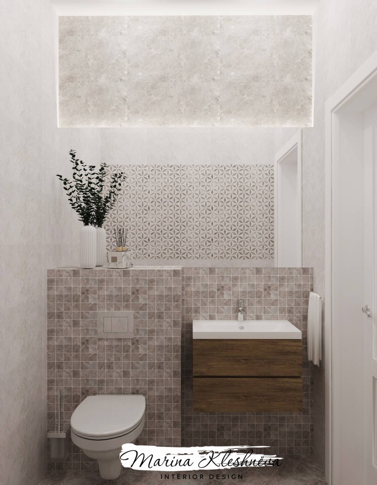 Дом в Усть-Заостровке. Гостевой санузел