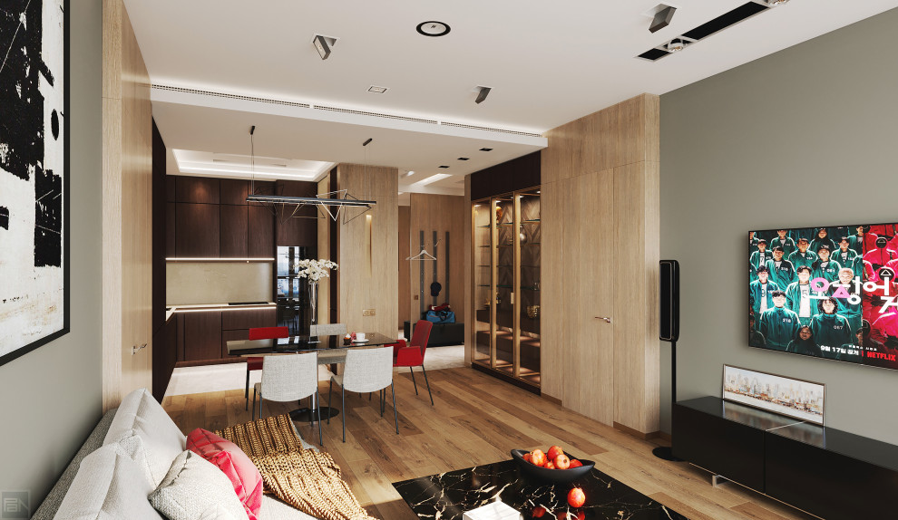 Дизайн-проект квартиры в ЖК "Фьюжн парк"