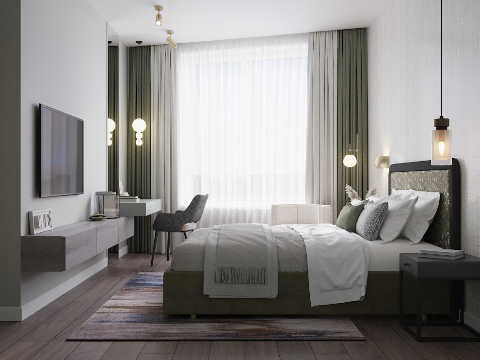 квартира с зеленым диваном