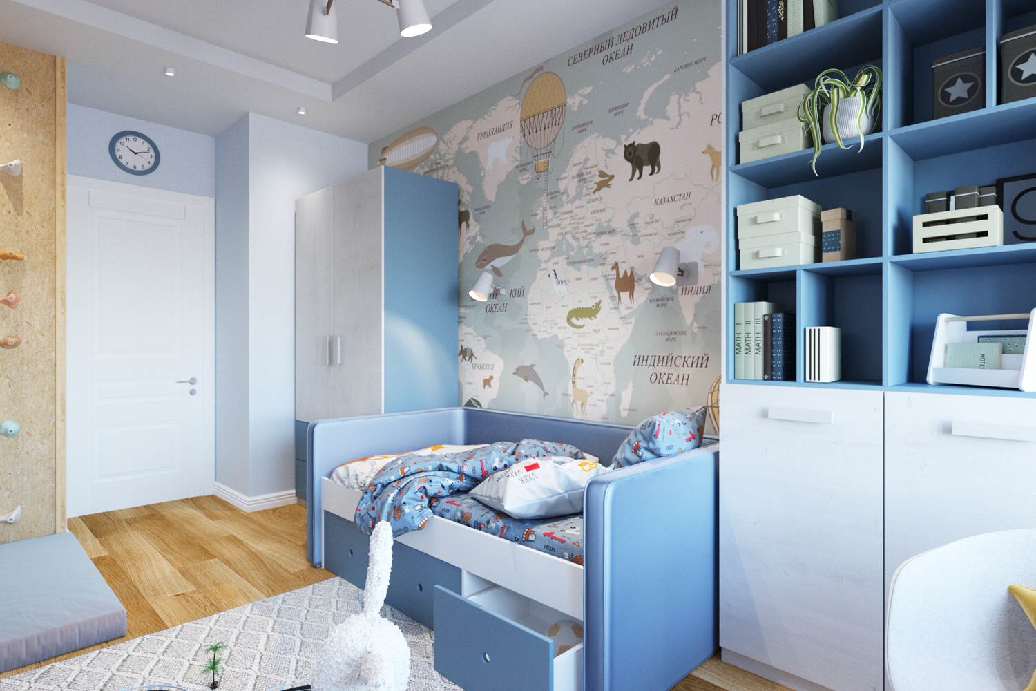 Детская Мальчика в скандинавском стиле