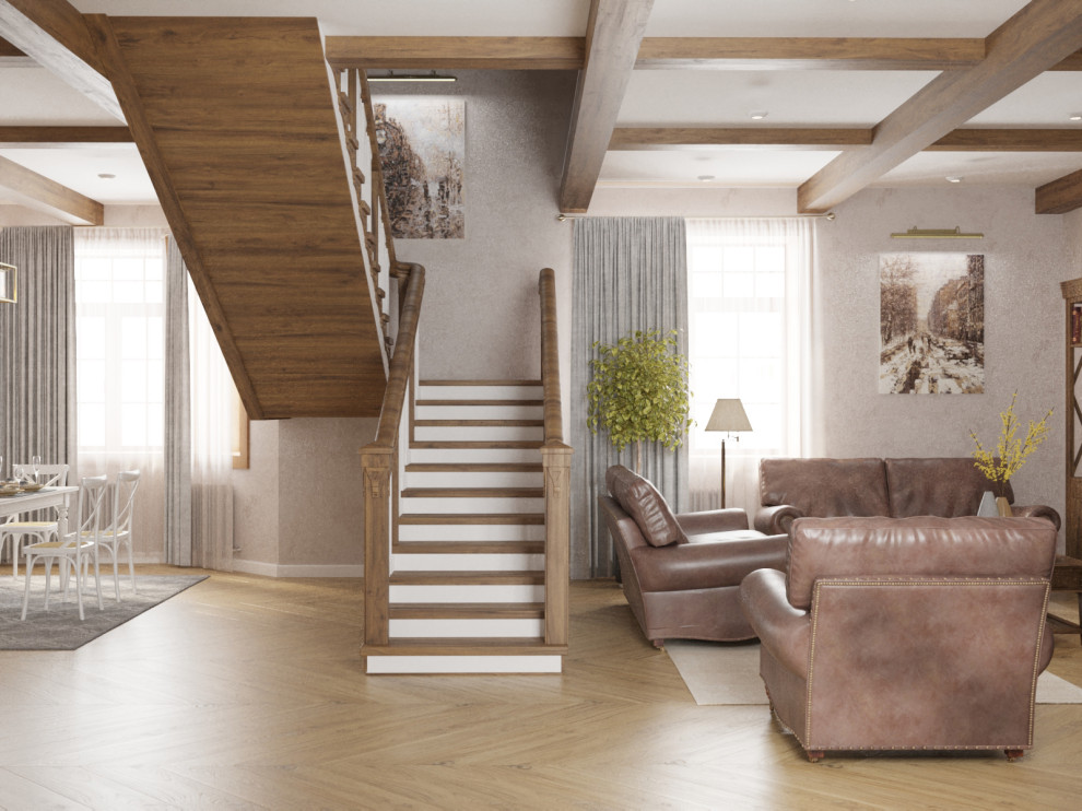 Дизайн частного дома в стиле шале