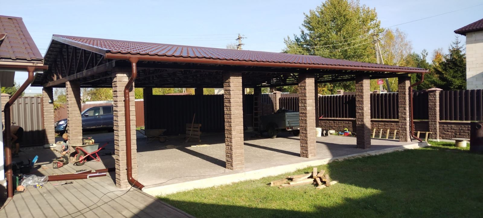 Обложка проекта: Навес для авто Одинцово